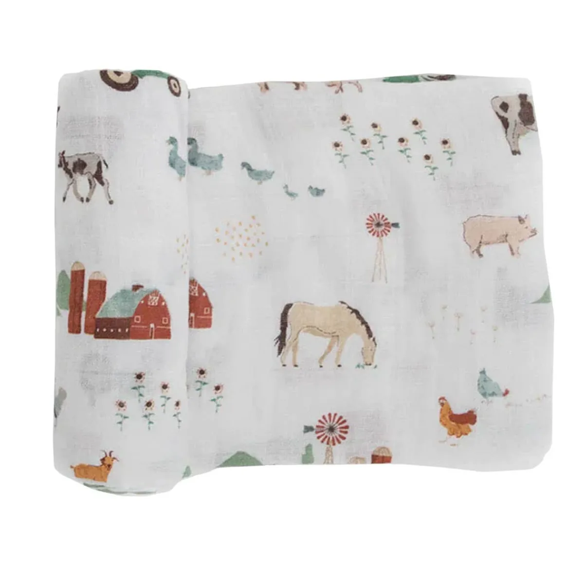 Blankets|Sleep Sacks + Wraps-Little Unicorn Cotton Muslin Swaddle