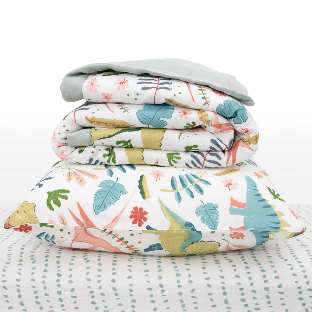 Kids Bedding-Little Unicorn Cotton Muslin Toddler Bedding Set