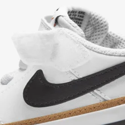 Velcro|Baby Sneakers-Nike Court Legacy White/Black-Desert Ochre-Gum Light Brown