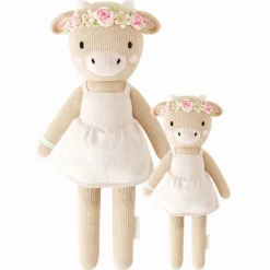 Knit Animals-cuddle + kind Cow Mini Knit Doll