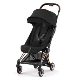 Travel Strollers-Cybex Coya Stroller (Rose Gold Frame)
