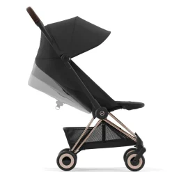 Travel Strollers-Cybex Coya Stroller (Rose Gold Frame)