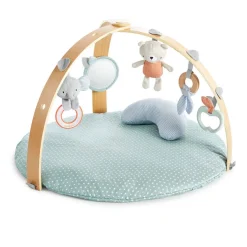 Activity Gyms-Ingenuity Cozy Spot Reversible Duvet Gym Loamy