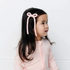 Hair Accessories-Lou Lou and Company Crochet Bow Sash Clip