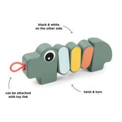 Wooden Toys|Play + Learn Toys-Done By Deer Croco Twist & Turn Toy
