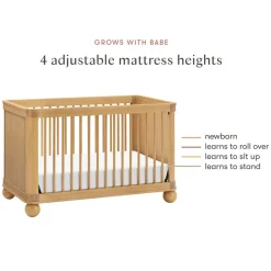 Convertible Cribs-Babyletto Crosby 3-in-1 Crib