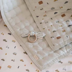 Kids Bedding|Blankets-Pehr Cross Quilt Blanket with Chambray Back