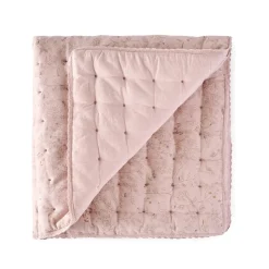 Kids Bedding|Blankets-Pehr Cross Quilt Blanket with Chambray Back