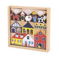 Wooden Toys-Janod Cross Roads Blocks