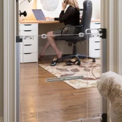 Baby Gates + Babyproofing-QDos Crystal Gate Hardware Mount