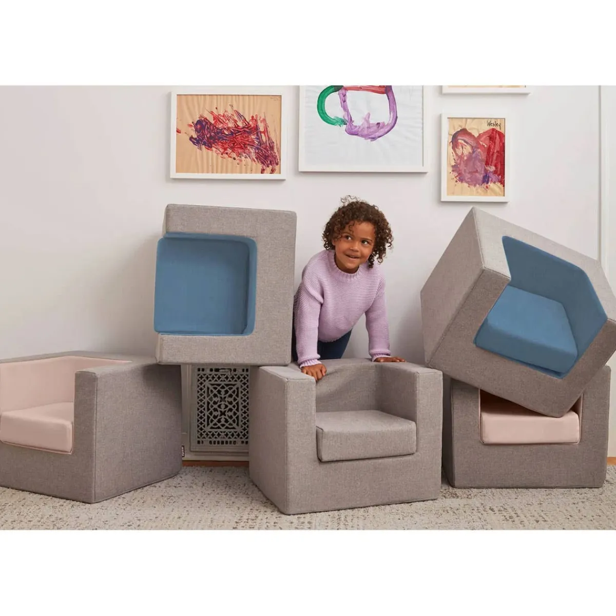 Kids Sofas + Armchairs-Monte Design Cubino Chair