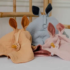 Loveys|Blankets-Bibs Cuddle Cloth Kangaroo Cloud