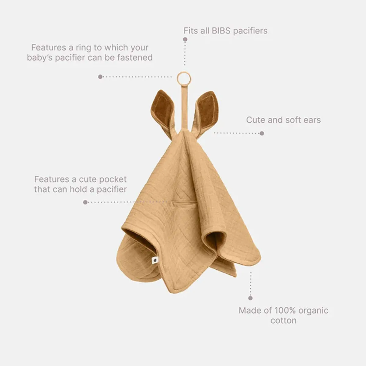 Loveys|Blankets-Bibs Cuddle Cloth Kangaroo Cloud
