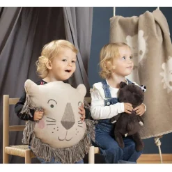 Pillows-David Fussenegger Cushion Filled Lion Beige