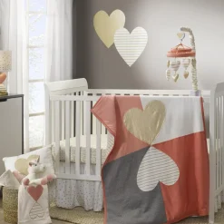 Crib Bedding Sets-Lambs & Ivy Dawn 3 Piece Crib Set