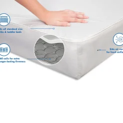 Crib Mattresses-DaVinci Deluxe Coil Dual-Sided Crib & Toddler Mattress