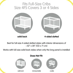 Crib Bumpers-BreathableBaby Deluxe Mesh Crib Liner