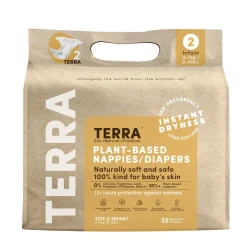 Disposable Diapers-Terra Diapers Size 2 (Infant)