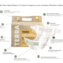 Disposable Diapers-Terra Diapers Size 2 (Infant)