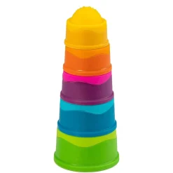Stack + Nest Toys|Bath Toys-Fat Brain Toys Dimpl Stack