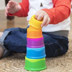 Stack + Nest Toys|Bath Toys-Fat Brain Toys Dimpl Stack