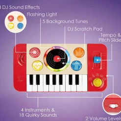Musical Instruments|Pretend Play-Hape DJ Mix & Spin Studio