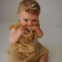 Teethers|Pacifiers + Clips-Mushie Dog Teether