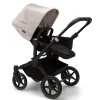 Single-To-Double Strollers|Full-Sized Strollers-Bugaboo Donkey5 Mono Complete Stroller (Black Frame) - Black/White