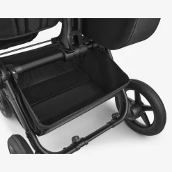 Single-To-Double Strollers|Full-Sized Strollers-Bugaboo Donkey5 Mono Complete Stroller (Black Frame) - Black/White