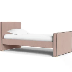 Twin Beds + Trundles-Monte Design Dorma Twin Bed - European Fabric with High HB + High FB