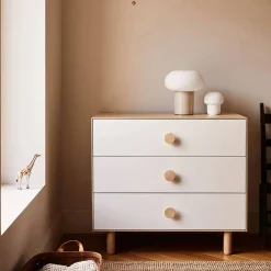Dressers-Oeuf Dot 3 Drawer Dresser