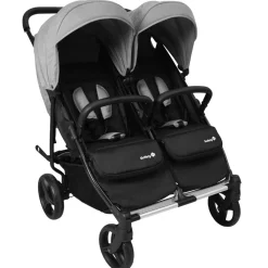 Double Strollers-Safety 1st Double Duo Stroller Flint Grey