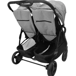 Double Strollers-Safety 1st Double Duo Stroller Flint Grey