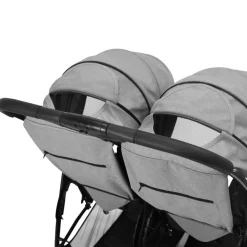 Double Strollers-Safety 1st Double Duo Stroller Flint Grey