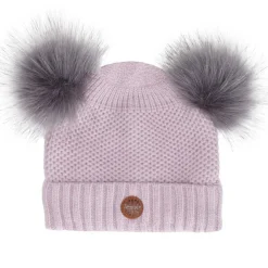 Winter Hats-Calikids Double Pom Knit Hat