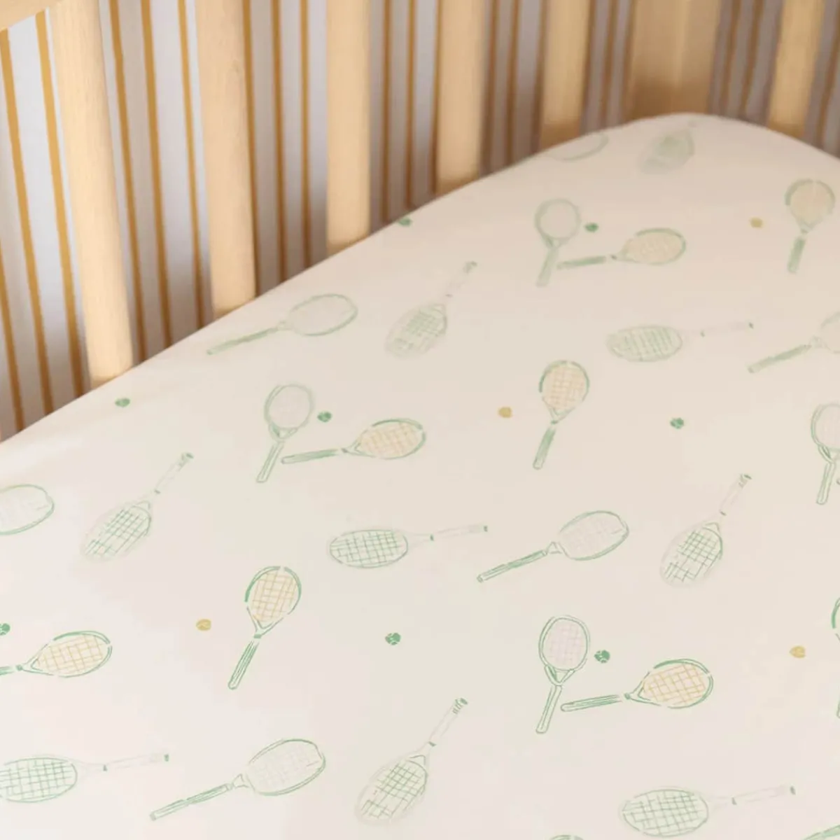 Crib Fitted Sheets-Pehr Doubles Crib Sheet
