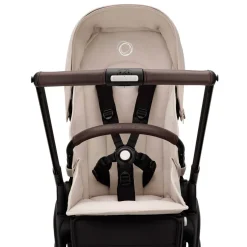 Full-Sized Strollers-Bugaboo Dragonfly Complete Stroller (Black Frame) - Desert Taupe