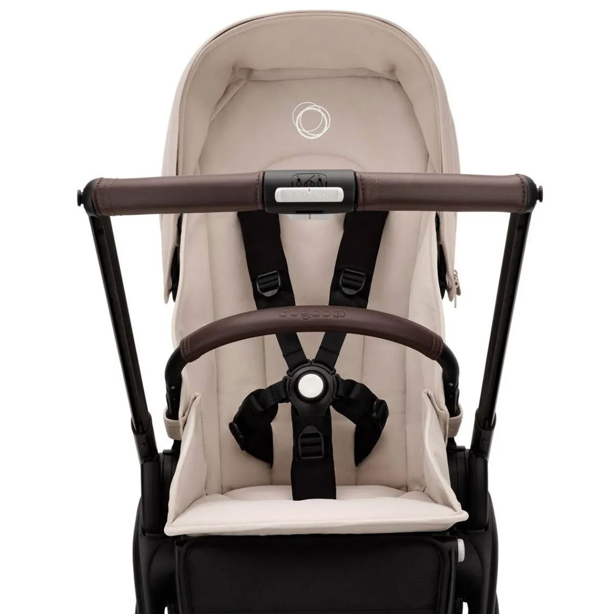 Full-Sized Strollers-Bugaboo Dragonfly Complete Stroller (Black Frame) - Desert Taupe