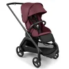 Full-Sized Strollers-Bugaboo Dragonfly Complete Stroller (Black Frame) - Dark Cherry/Dark Cherry