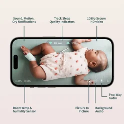 Wifi Monitors|Video Baby Monitors-Owlet Dream Sock Duo 2 (Sock + Cam 2)
