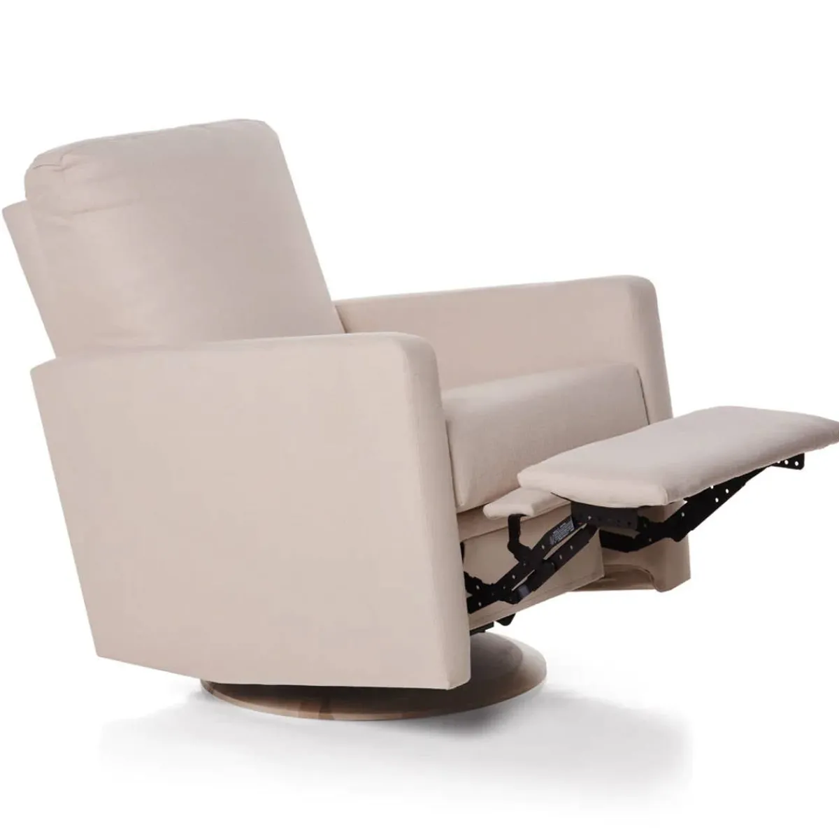 Gliders-Oilo Drew Recliner Swivel Glider with Wood Base (Grade C)