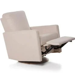 Motorized Gliders|Gliders-Oilo Drew Swivel Glider with Power Recline Wood Base (Grade A)