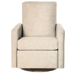 Motorized Gliders|Gliders-Oilo Drew Swivel Glider with Power Recline Wood Base (Grade C)