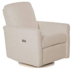 Motorized Gliders|Gliders-Oilo Drew Swivel Glider with Power Recline Wood Base (Grade D)