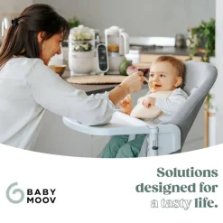 Baby Food Prep + Storage-BabyMoov Duo Meal Station Mineral Off White