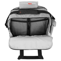 Diaper Bags-Skip Hop Duo Weekender Diaper Bag Grey Melange