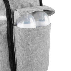 Diaper Bags-Skip Hop Duo Weekender Diaper Bag Grey Melange