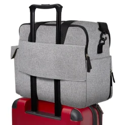 Diaper Bags-Skip Hop Duo Weekender Diaper Bag Grey Melange