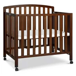 Mini Cribs|Convertible Cribs-DaVinci Dylan 3-in-1 Folding Convertible Mini Crib