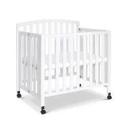 Mini Cribs|Convertible Cribs-DaVinci Dylan 3-in-1 Folding Convertible Mini Crib